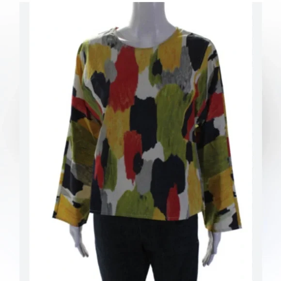 COS Multicolor Abstract Print Top - Picture 7 of 7